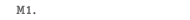 M1 term